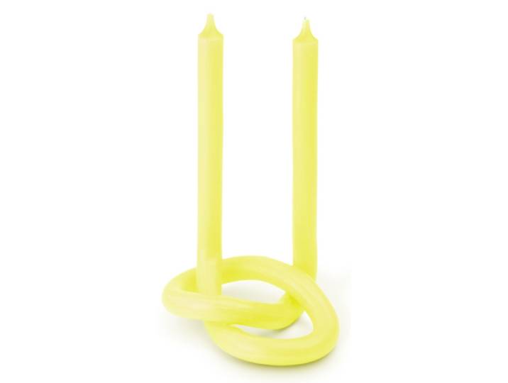Knot Kerze Gelb