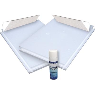 Styroporplatte KWAD "Bodenisolations-Set", weiß, B:370cm H:2,5cm L:610cm, Styropor, Dämmmaterialien, für Ovalpool »Steely Deluxe Heat«