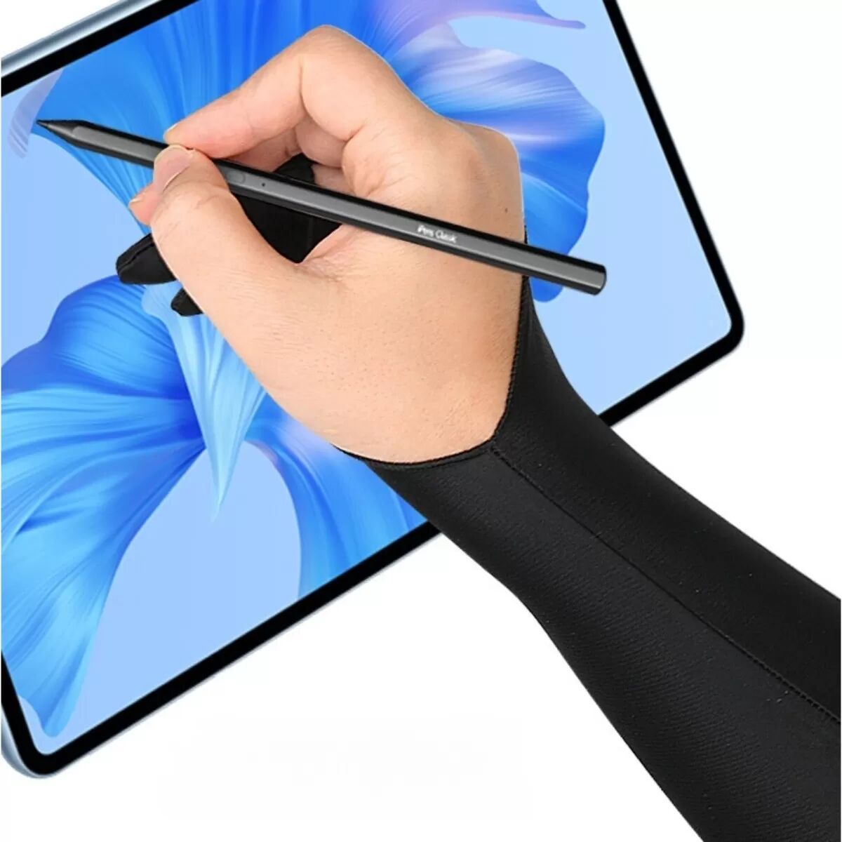 INF Gant Long Dessin Taille L - Gant de Croquis d'Artiste, Anti-Salissure, Conception à Deux Doigts