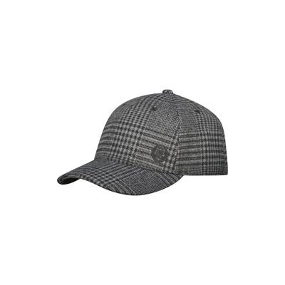 Baseball Cap LERROS "Stylishes Basecap im klassischen Karolook", Herren, Gr. Normalgrößen, grau (anthra melange), Kunstfaser, Caps