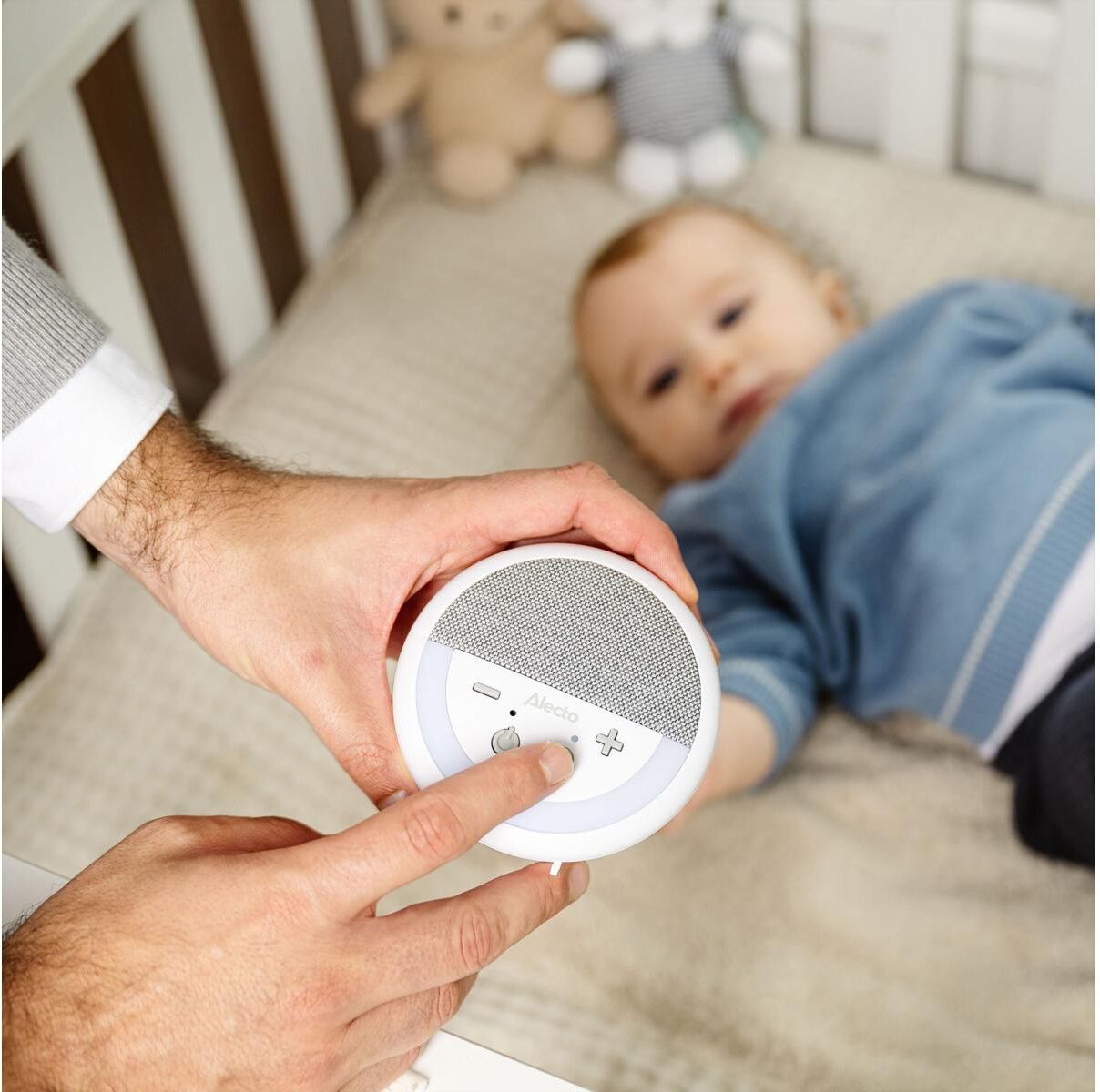 Babyphone ALECTO "mit Licht", Baby, weiss (grau), Babyphones Babyphone grau Einheitsgröße