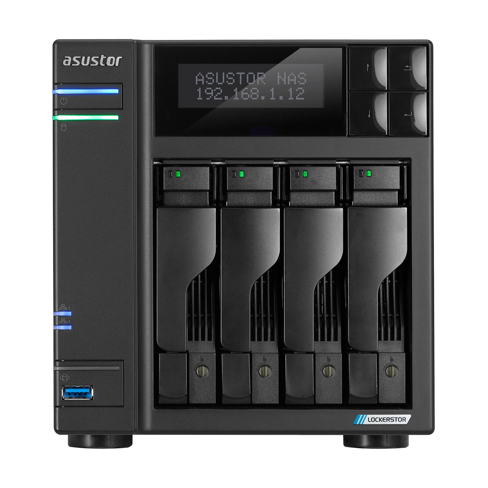ASUSTOR AS6704T Lockerstor 4 Gen2 4 Einschübe NAS-Server Leergehäuse (90-AS6704T)