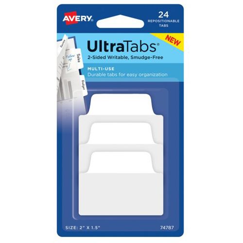 AVERY Zweckform UltraTabs Multi-Use Haftmarker weiß 24 Blatt