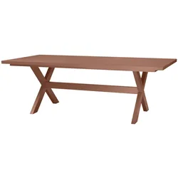 Gartenesstisch Delta aus Aluminium, modernes Outdoor-Design, Terra, robust und pflegeleicht