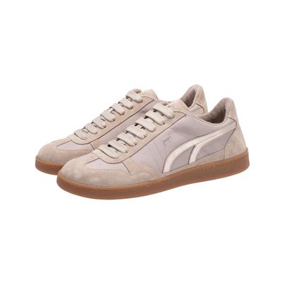 Sneaker JOOP "velluto misto palma sneaker xt7", Damen, Gr. 40, Baumwolle, beige, Leder, Textil, Basic, Schuhe Sneaker, Basket-Sneaker, Halbschuh, Freizeitsneaker mit seitlichem Logo