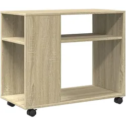 Décoshop26 - Beistelltisch/Konsolentisch/Beistelltisch auf Rollen aus Holzwerkstoff in Eichenoptik DEC032331