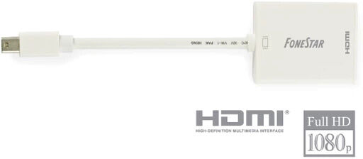 Conversor Mini DisplayPort Macho -> HDMI Femea