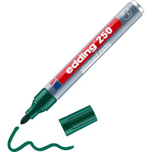Edding Whiteboardmarker 250, grün, Rundspitze, Strichbreite 1,5-3mm, abwischbar