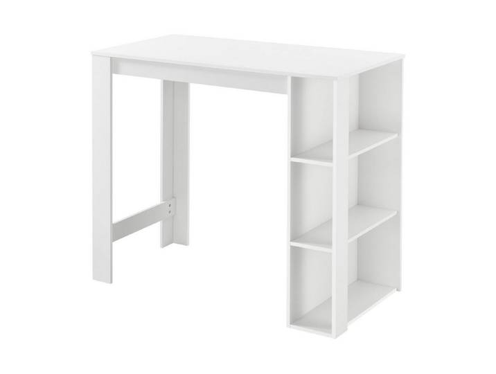 en.casa Bartisch, »Danderyd« 120x60x106 cm mit 3 Ablagefächern Weiß