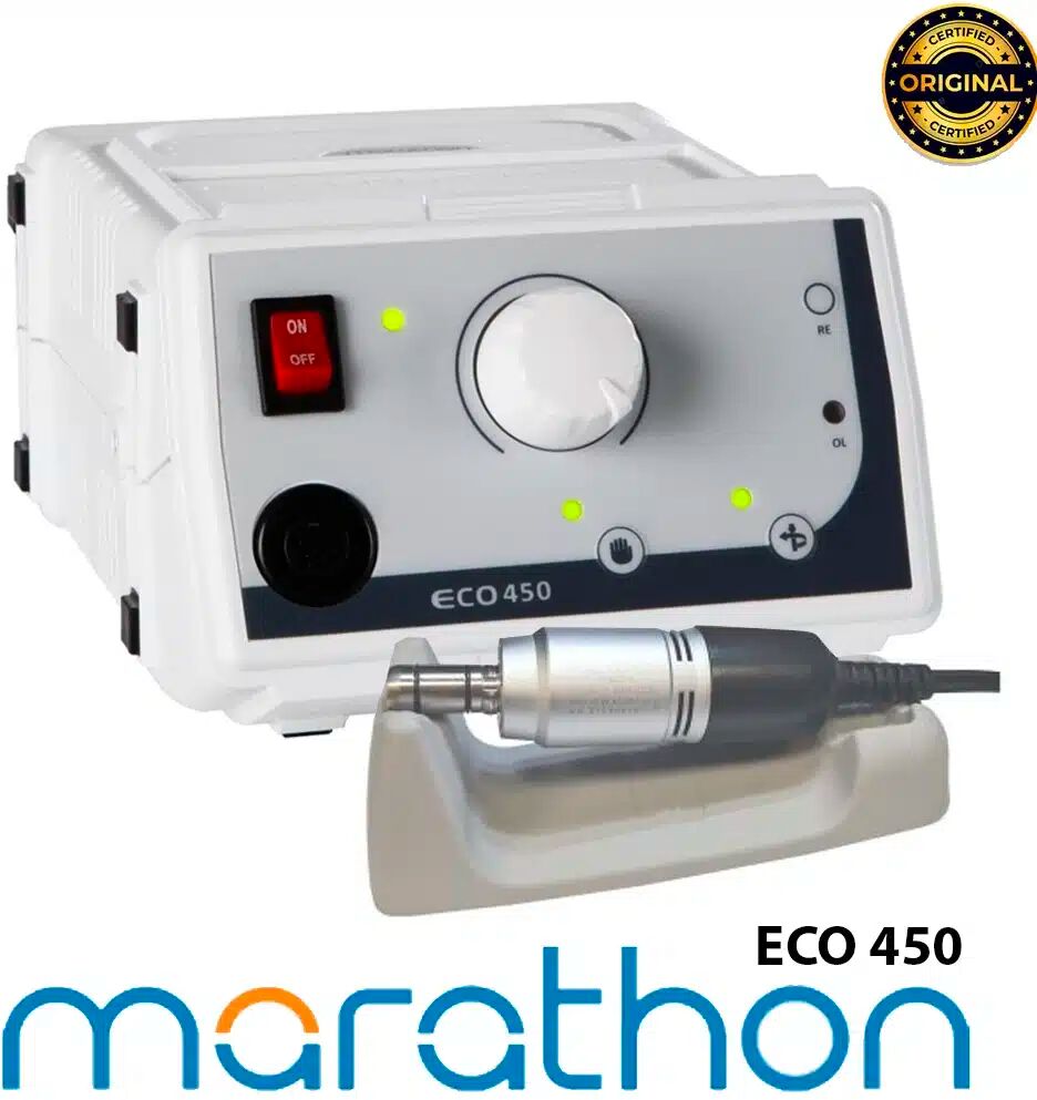 Micromotore Pedicure Marathon ECO 450 Fresa podologica con SDE-M40Es Con Contrangolo