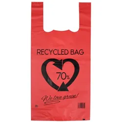 MONOUSO - Hemdchenbeutel Mehrweg Rot 42x53cm 50μm (20 Kg)