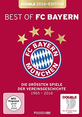 Best of FC Bayern München: Die größten Spiele der Vereinsgeschichte [7 DVDs] Edition Double 2016 - Preis vom 01.10.2026 17:08:56 h