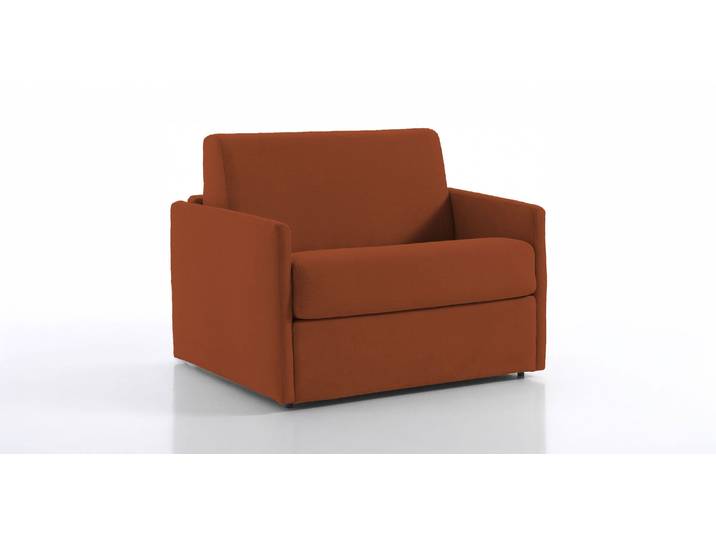 MONTPELLIER - Fauteuil convertible - Tweed, Rouille