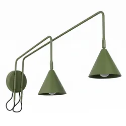 Sollux SL.2510 Wandleuchte NOX 2 olivgrün mit einem Schalter