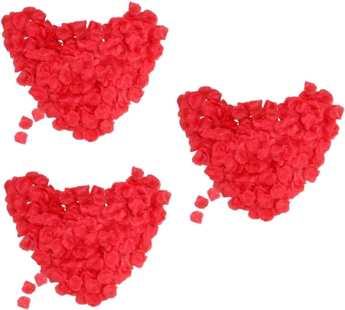 6600 stuks Zijden Rozenblaadjes - Kunstbloemen Decoratie - Rood