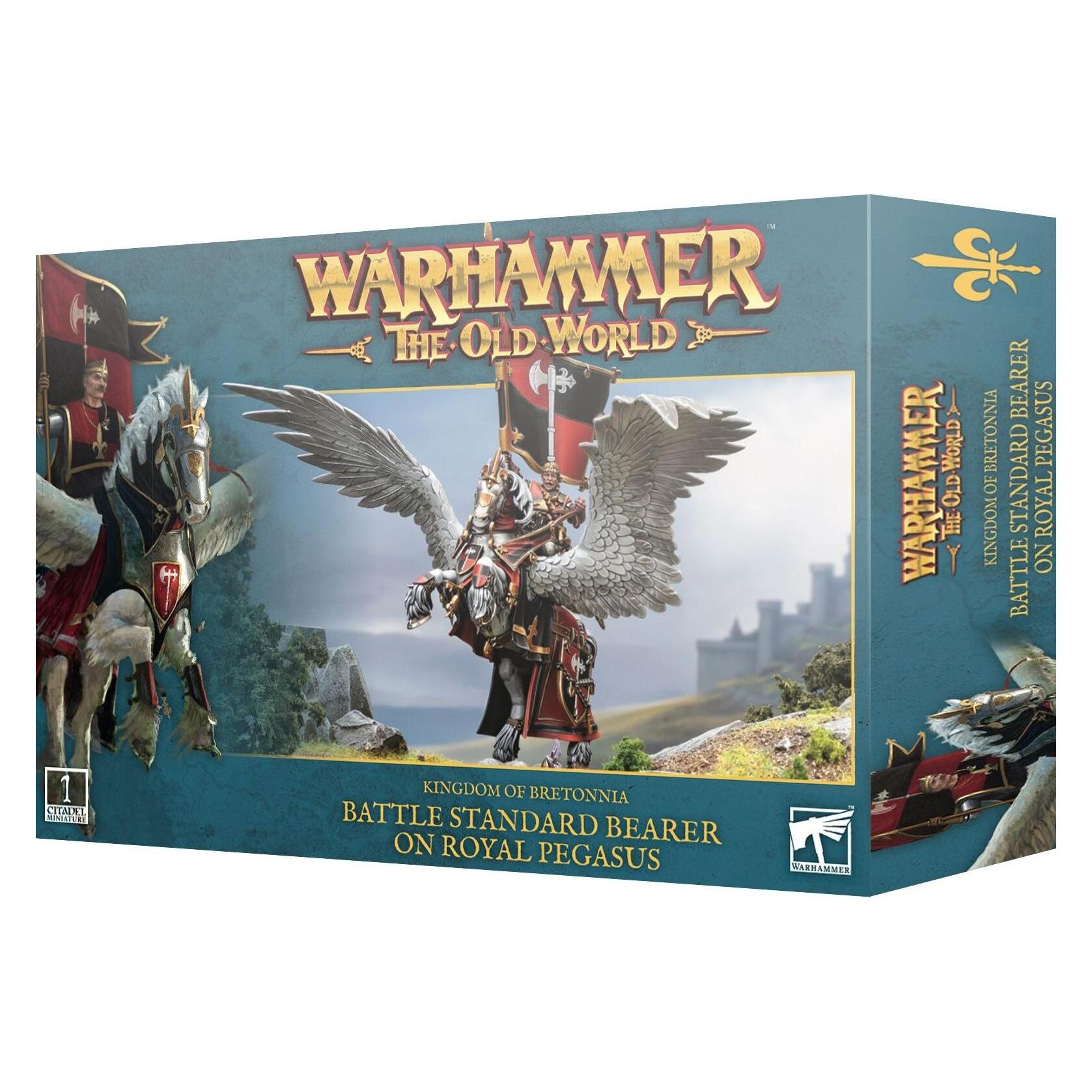 Games Workshop Warhammer ToW - Kingdom of Bretonnia Porteur de Grande Bannière sur Pégase Royal (Kunststoff) (06-07)