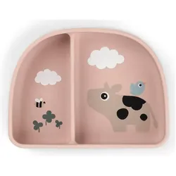Done by Deer, Kindergeschirr + Kinderbesteck, Stick&Stay Tiny Farm