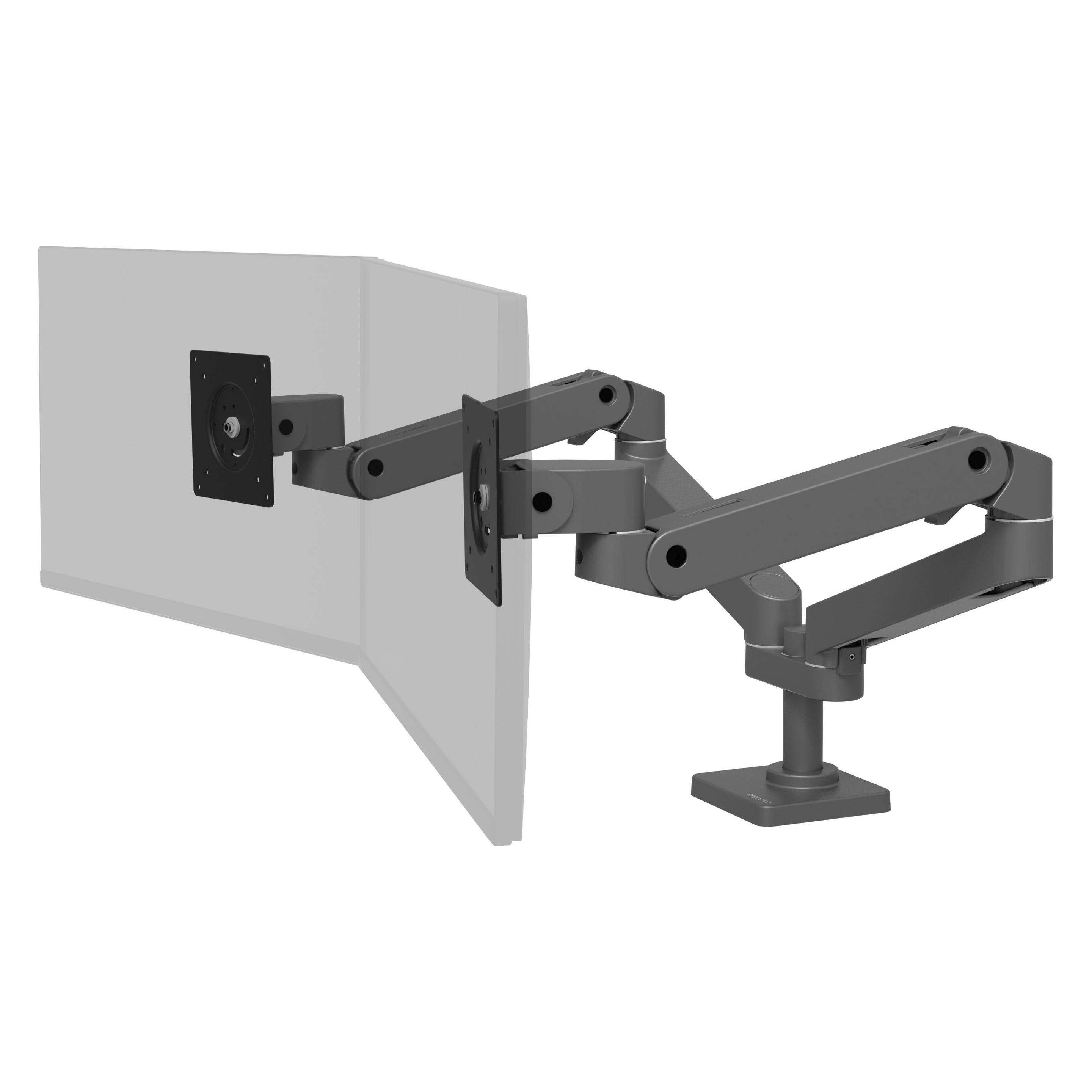Ergotron LX PRO ARM DUAL SIDE-BY-SIDE darkgrey (Tisch, 27", 10 kg) (45-686-293)