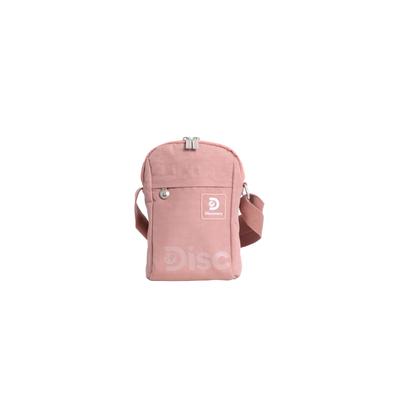 Schultertasche DISCOVERY "Commuter", Damen, Gr. B/H/T: 16,5cm x 22,5cm x 6,5cm, rosa (pink), unifarben, Taschen Schultertasche, Kleine Schultertasche aus RPET Nylon