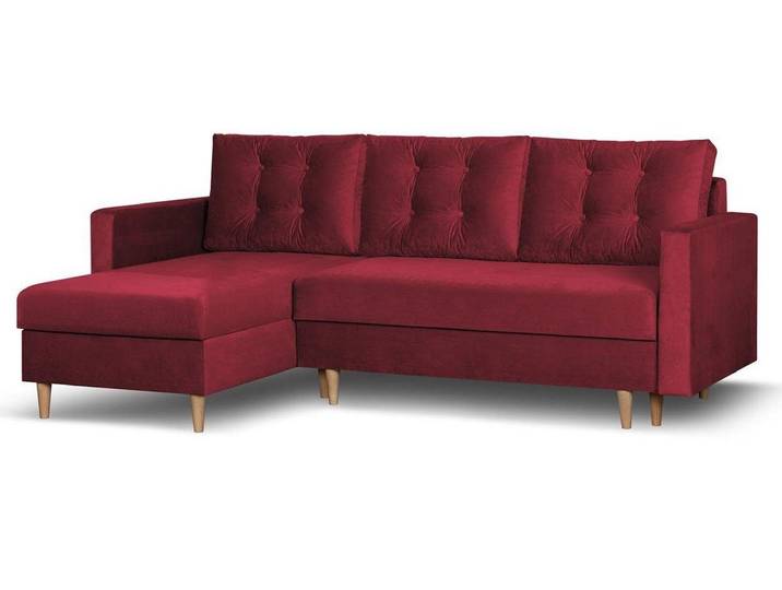 Beautysofa Ecksofa mit Schlaffunktion Sigurd L, Klassisches Design, Skandinavischer Stil, mit Bettkasten
