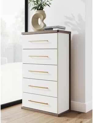 Signature Design by Ashley Nendalane Brown/White Chest of Drawers
