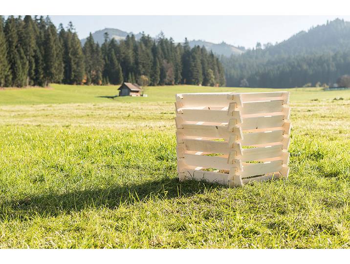 Oecoplan Komposter Holz 78 × 78 × 80 cm