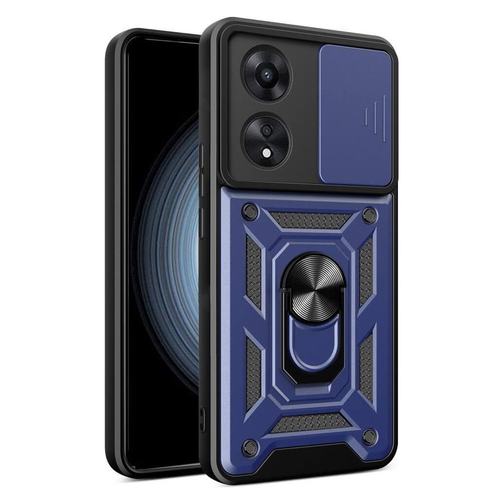 Cover-Discount OPPO A58 4G - Armor Case mit Kickstand blau (Oppo A58 4G) (660170331E)