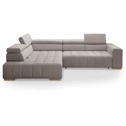 Exxpo by Gala Ecksofa mit Funktion Elias Cord Braun Cappuccino
