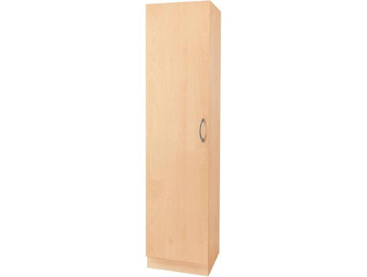 Seitenschrank WIHO KÜCHEN Kiel , braun (buche dekor), B:50cm H:200cm T:47cm, Schränke, Seitenschrank, 50 cm breit