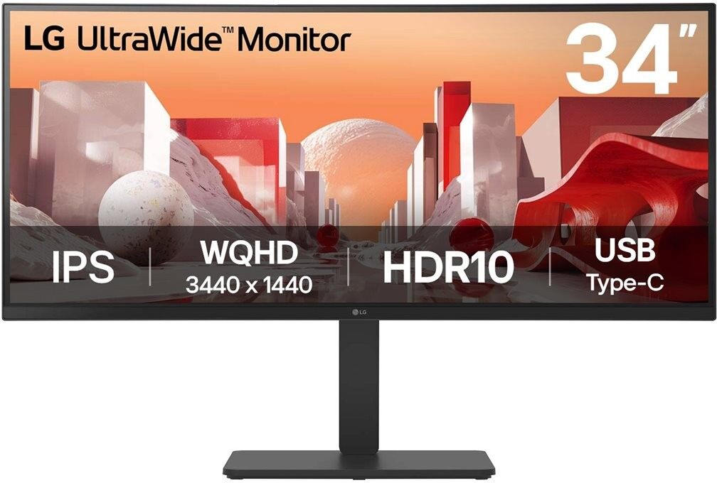 LG 34BA75QE-B 34" UltraWide Quad HD Curved Monitor