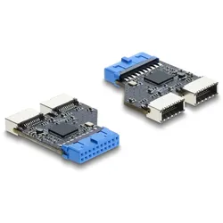 DELOCK USB 5Gbps Hub 20Pin Pfostenbuchse < 2x USB-A 5Gbps