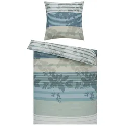 como Satin Bettwäsche  Nature Stripes ¦ mehrfarbig ¦ Maße (cm): B: 135