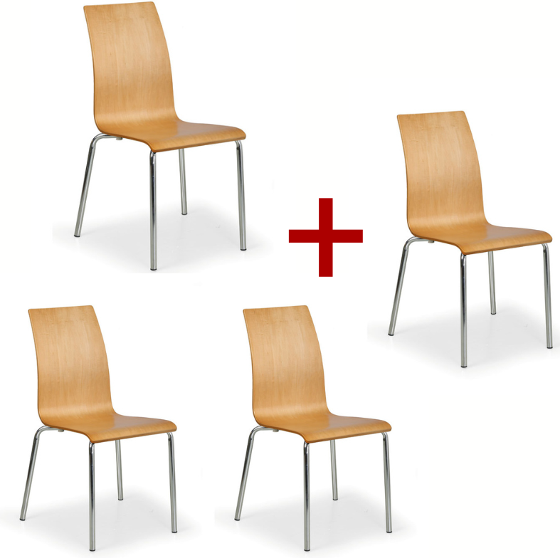B2B Partner Esszimmerstuhl BELLA 3+1 GRATIS, natürlich
