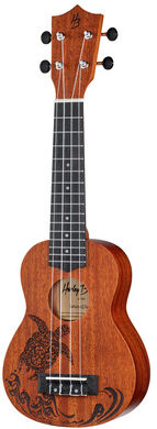 Harley Benton Kahuna-S Turtle Natur matt mit gelasertem