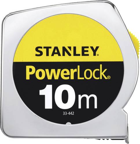 Taschenrollbandmaß PowerLock L.10m B.25mm mm/cm EG II Ku.Clip lose