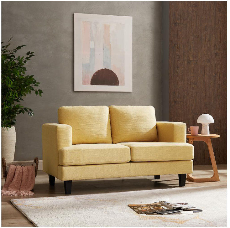 17 Stories Chadbourne Sofa Yellow 2