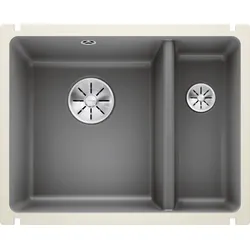 Blanco Subline 350/150-u Spüle 523746 56,7x45,6cm, PuraPlus basalt, für Unterbau
