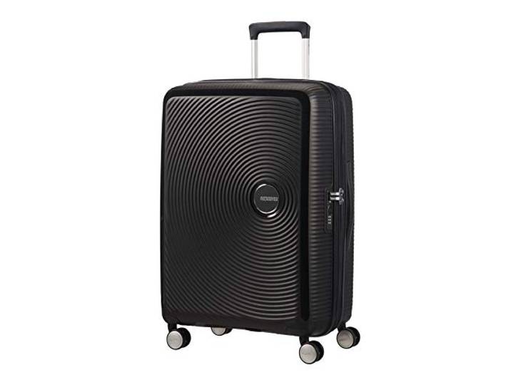 American Tourister Soundbox - Spinner M Uitbreidbare Koffer, 67 cm, 71.5/81 L, Zwart (Bass Black)