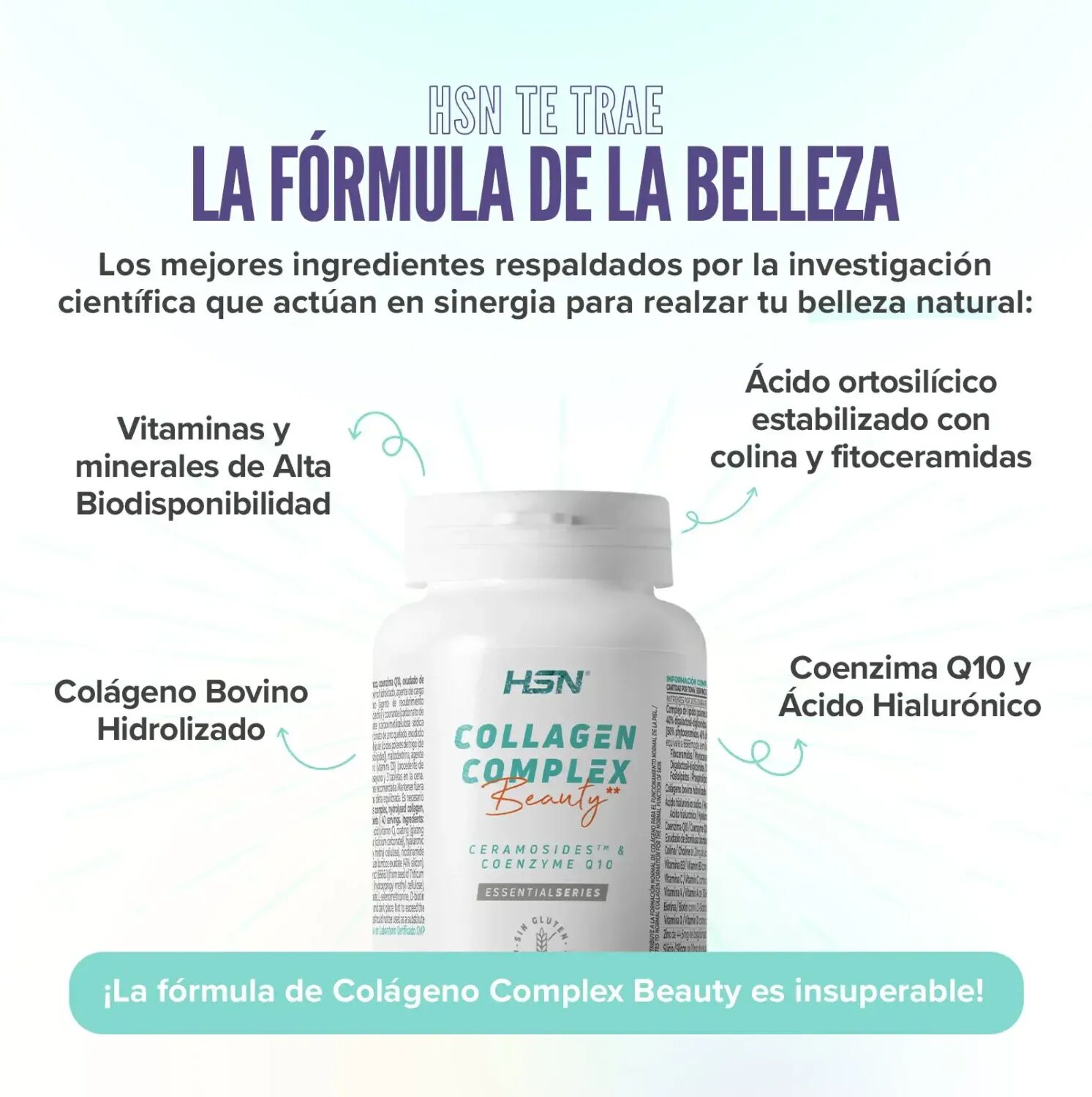 HSN Colágeno complex beauty * - 120 tabs - Nutricosmética - Tabletas - 40  Servicios