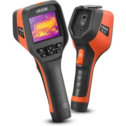 VEVOR Wärmebildkamera, 256 x 192 IR-Auflösung, Wärmebildgerät mit 2 MP visueller Kamera, 25 Hz Bildwiederholrate Infrarot-Imager mit 3,5 Zoll Touchscreen, -20 °C bis 550 °C, WLAN-Unterstützung