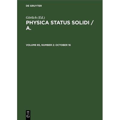 October 16, Gebundene Ausgabe von , De Gruyter, 978-3-11-250137-5