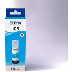 Epson Original EcoTank 106 Nachfülltinte - cyan (C13T00R240)