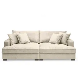 BOOOM Bigsofa Tribecca Stoff Beige Creme 242 cm