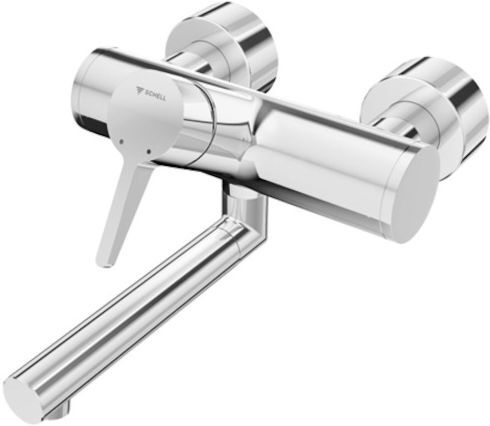 Schell Vitus Einhebel-Waschtisch-Armatur 016230699 210 mm, für Mischwasser, verchromt