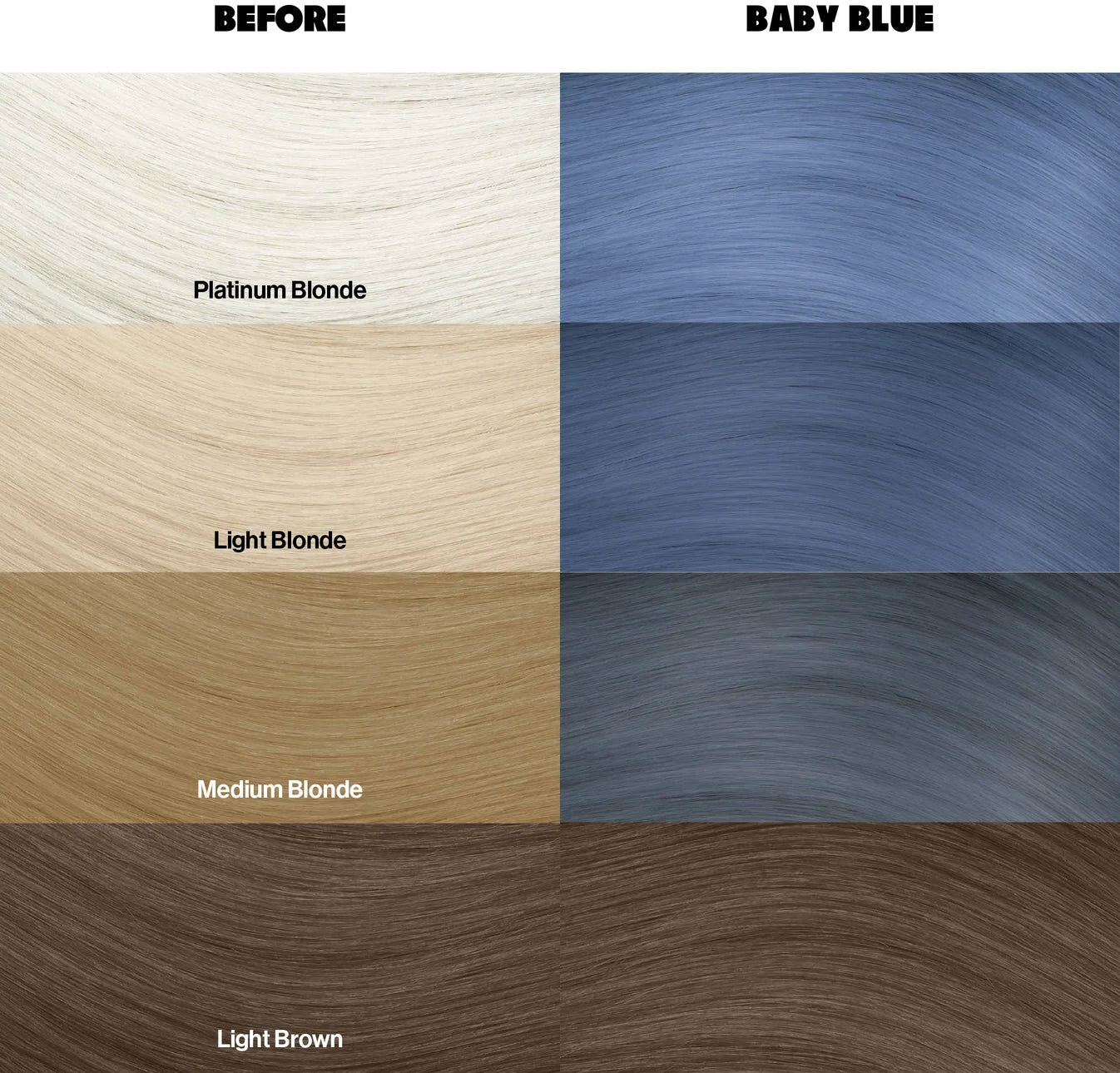 Glisten Cosmetics Baby Blue (Pastel Blue) - Semi-Permanent Hair Dye - Crazy Color