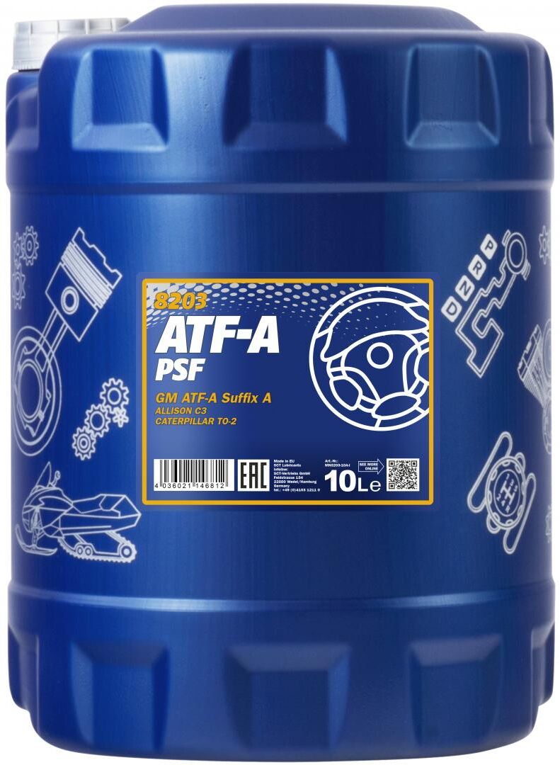 Sct - Mannol Öl Mannol Atf-A / Psf [10 L] Mn8203-10 10l