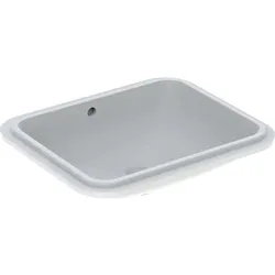 Geberit VariForm Unterbau-Waschtisch, rechteckig 58x49cm, ohne Hahnloch, mit Überlauf, 500765012 500765012