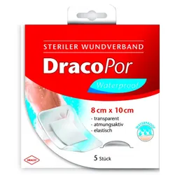 DRACOPOR waterproof Wundverband 8x10 cm steril 5 St