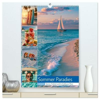 Sommer Paradies (hochwertiger Premium Wandkalender 2027 DIN A2 hoch), Kunstdruck in Hochglanz