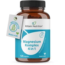 MAGNESIUM KOMPLEX 4in1 hochdosiert vegan Kapseln 120 St